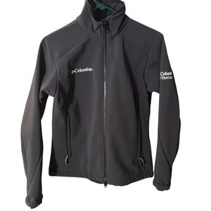 Columbia Titanium Softshell Jacket Womens‎ Full Zip Black Lightweight